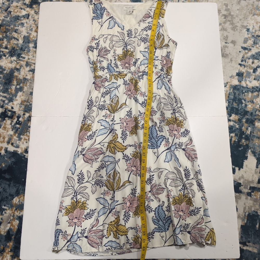 Rachel Zoe White Floral Sleeveless Dress Knee Length Women's 4 Easter Spring - Picture 16 of 16